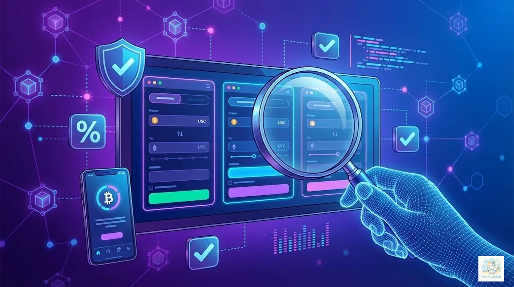主要な仮想通貨取引所のロゴと比較イメージ