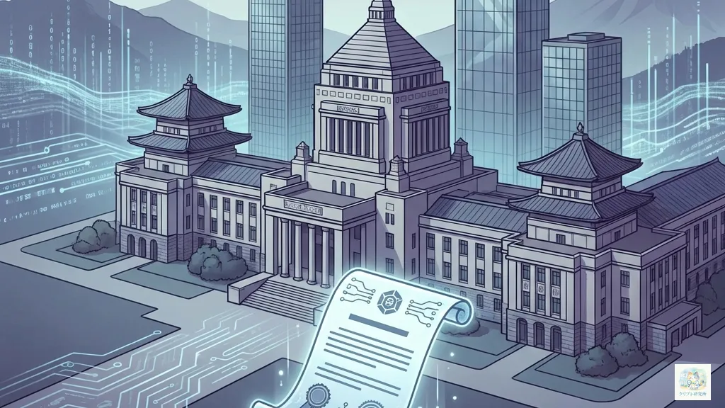 日本におけるNFTの法規制を表すイラスト