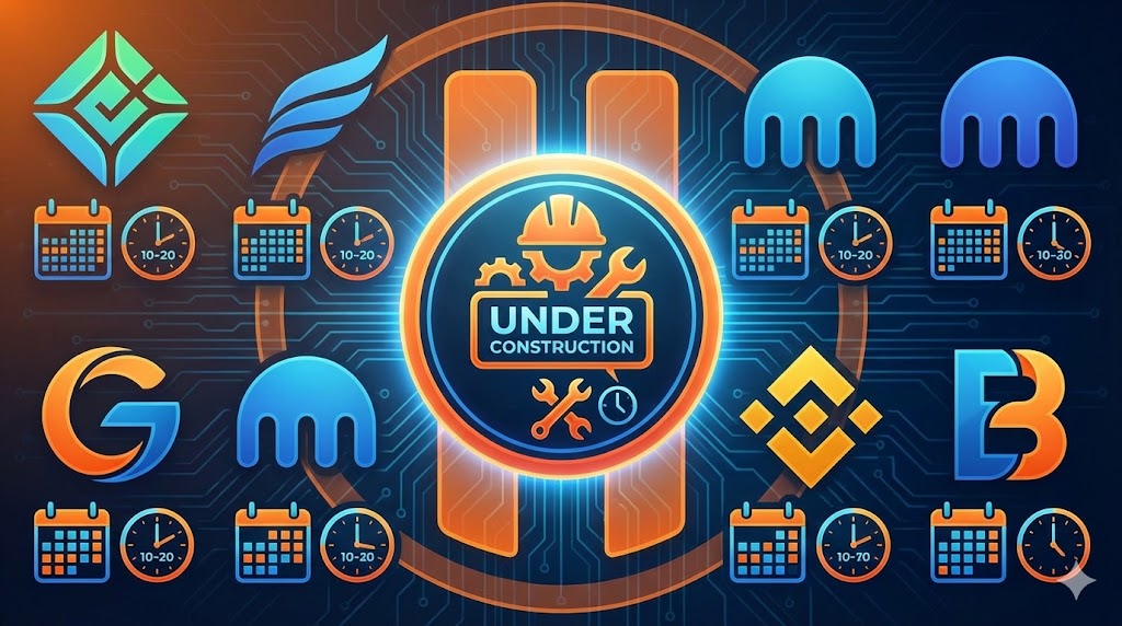 主要取引所のメンテナンス時間一覧