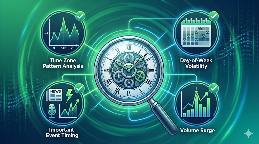 最適な取引タイミングを示すチャート