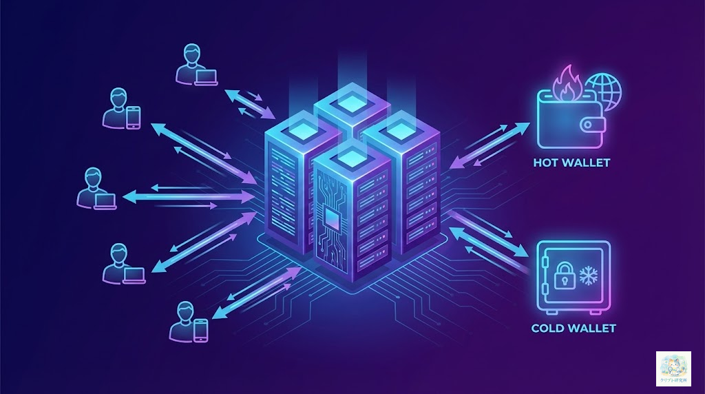 CEXの仕組みを説明するイラスト