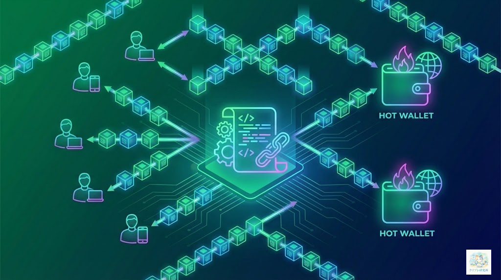 DEXの仕組みを説明するイラスト