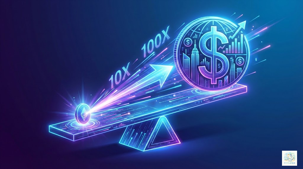 レバレッジの仕組みとてこの原理を表すイラスト