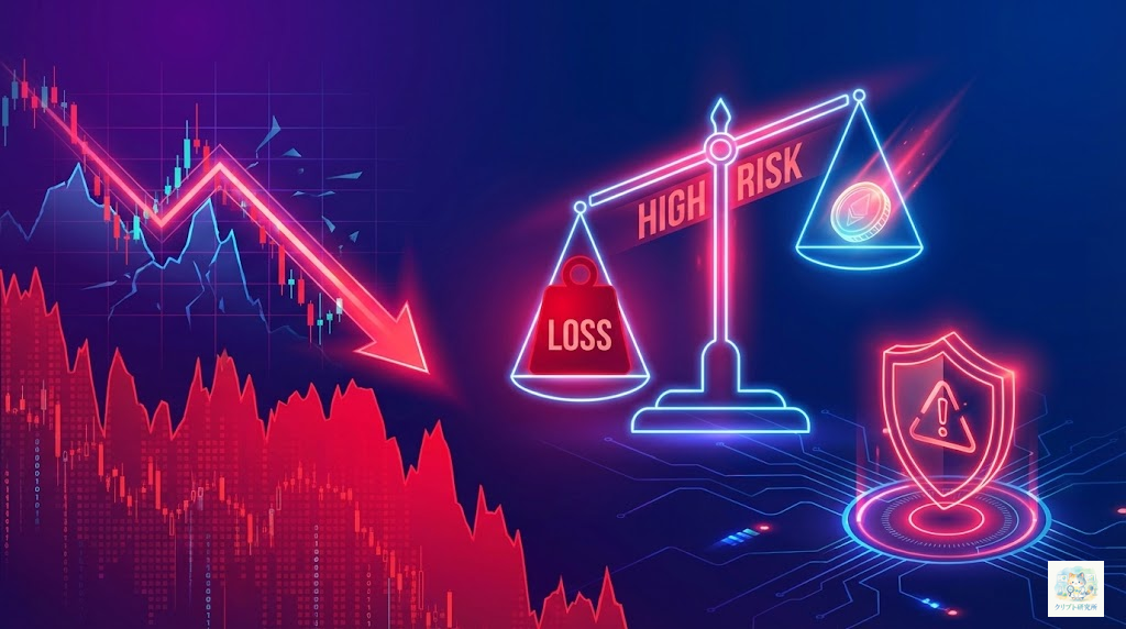 レバレッジ取引のリスクを警告するイラスト