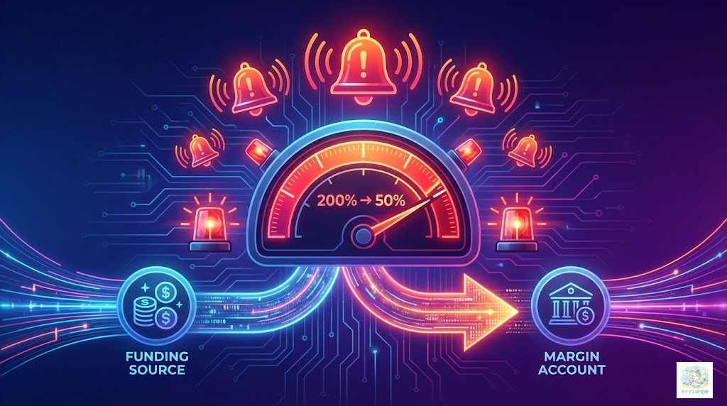 マージンコールと追証の仕組みを示すイラスト