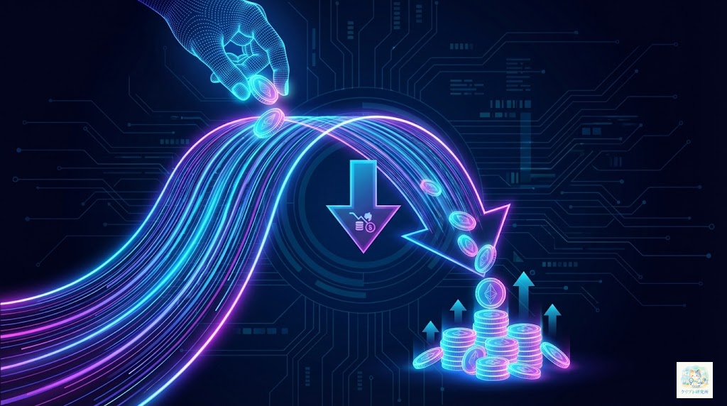 ショート取引の仕組みを説明するイラスト