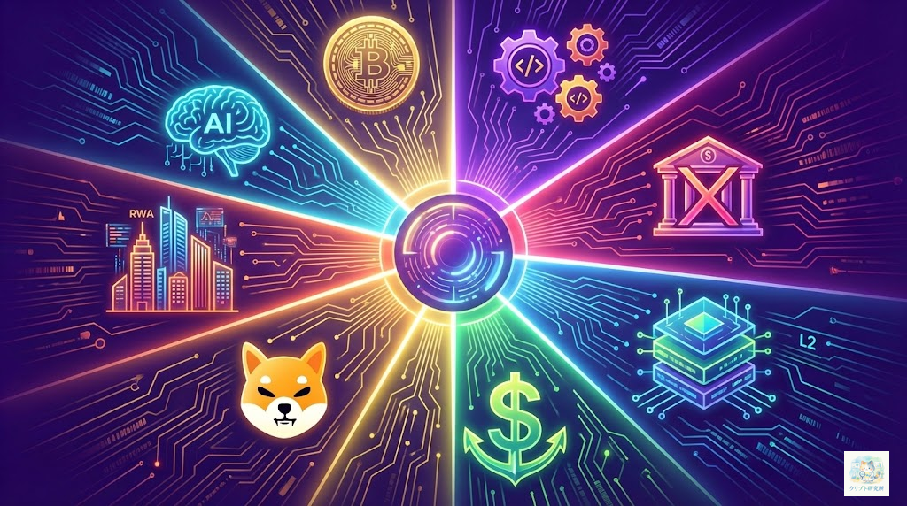 仮想通貨の8つのカテゴリ分類