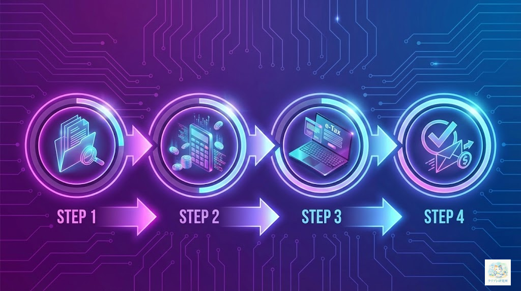 確定申告の手順イメージ