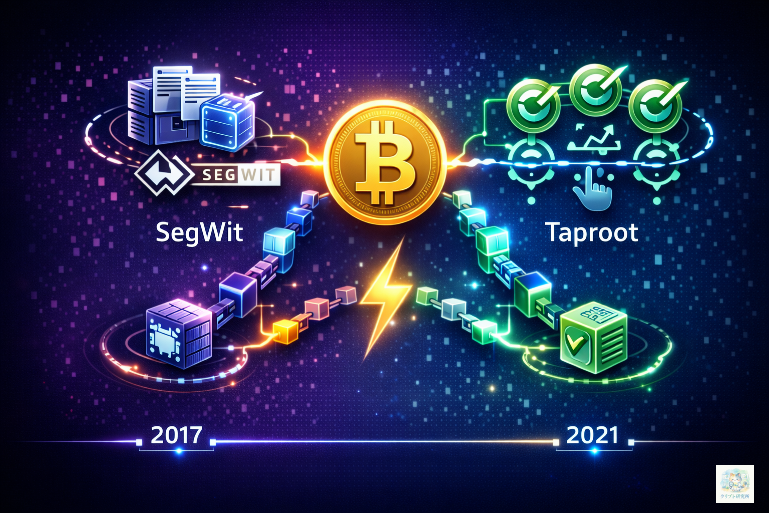 SegWitとTaprootの仕組み図解