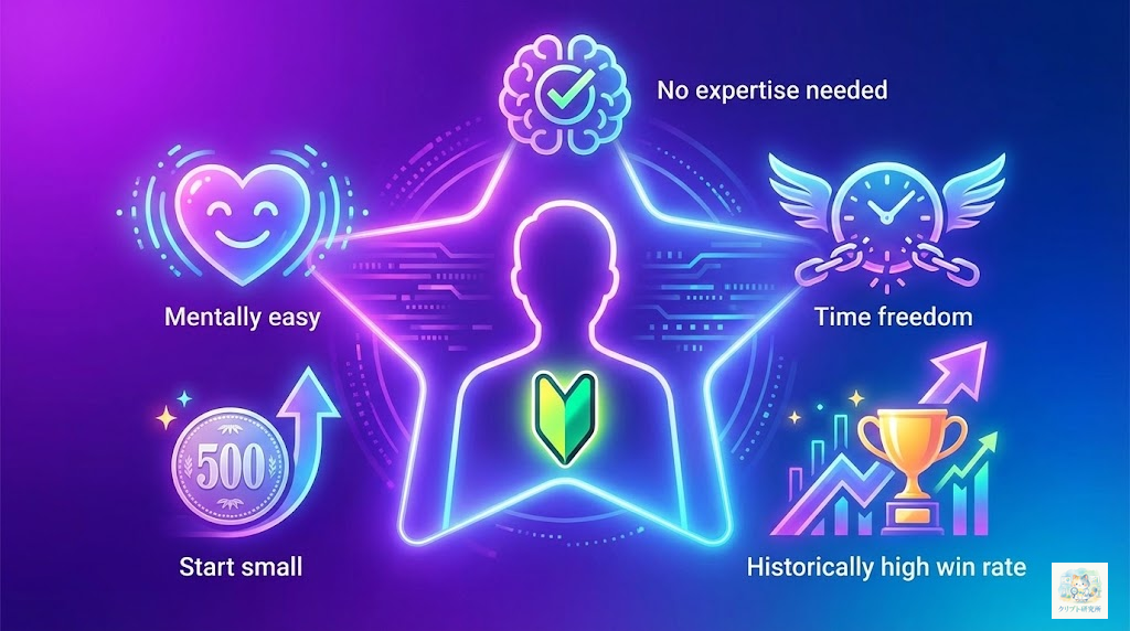 初心者にHODLをおすすめする理由をイメージしたイラスト