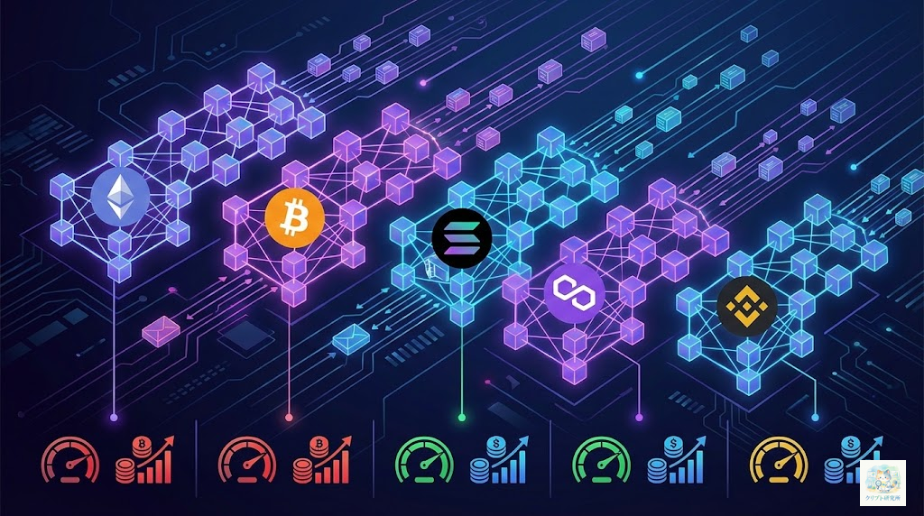 送金ネットワークの比較イメージ