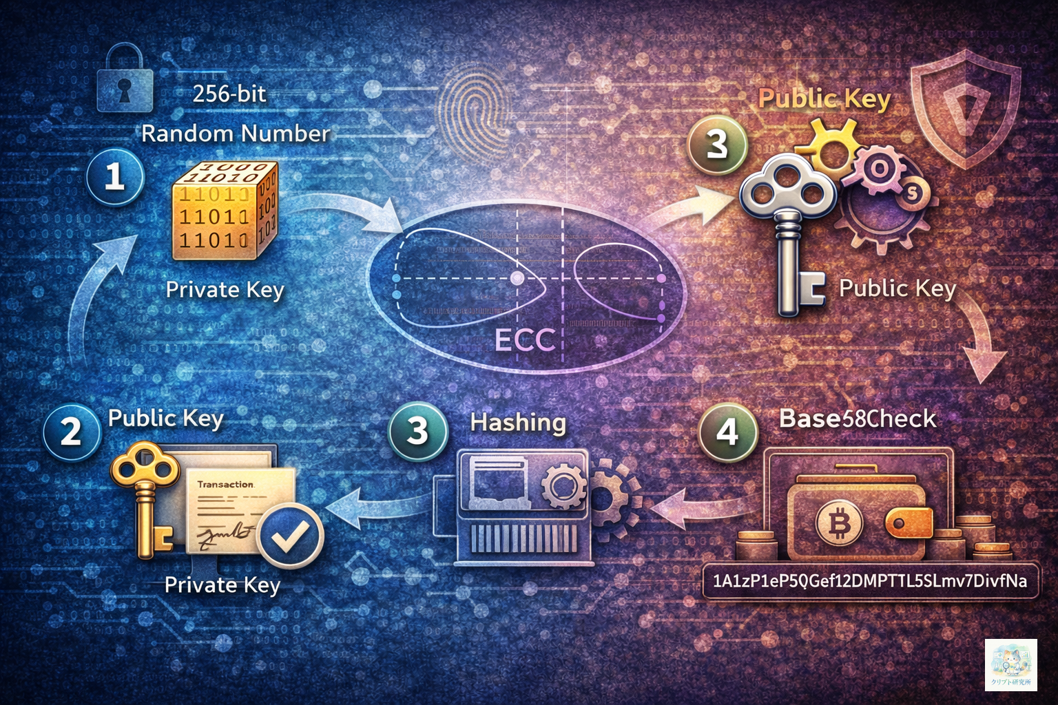 鍵ペア生成フロー