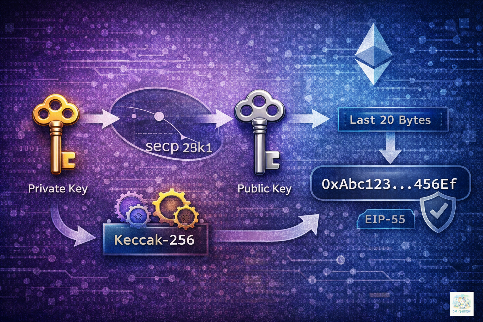 イーサリアムアドレス生成
