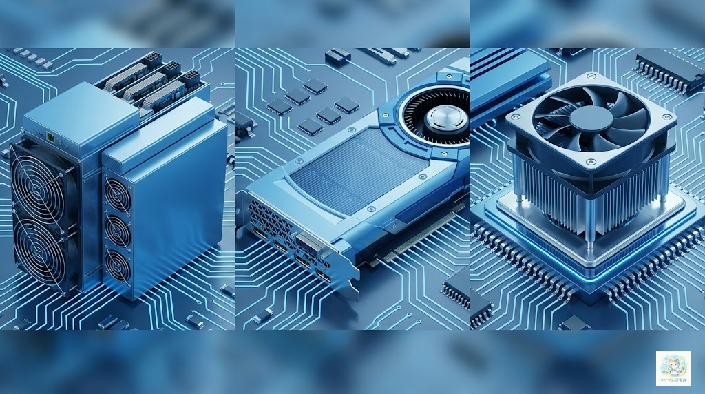 マイニング機材の種類と比較