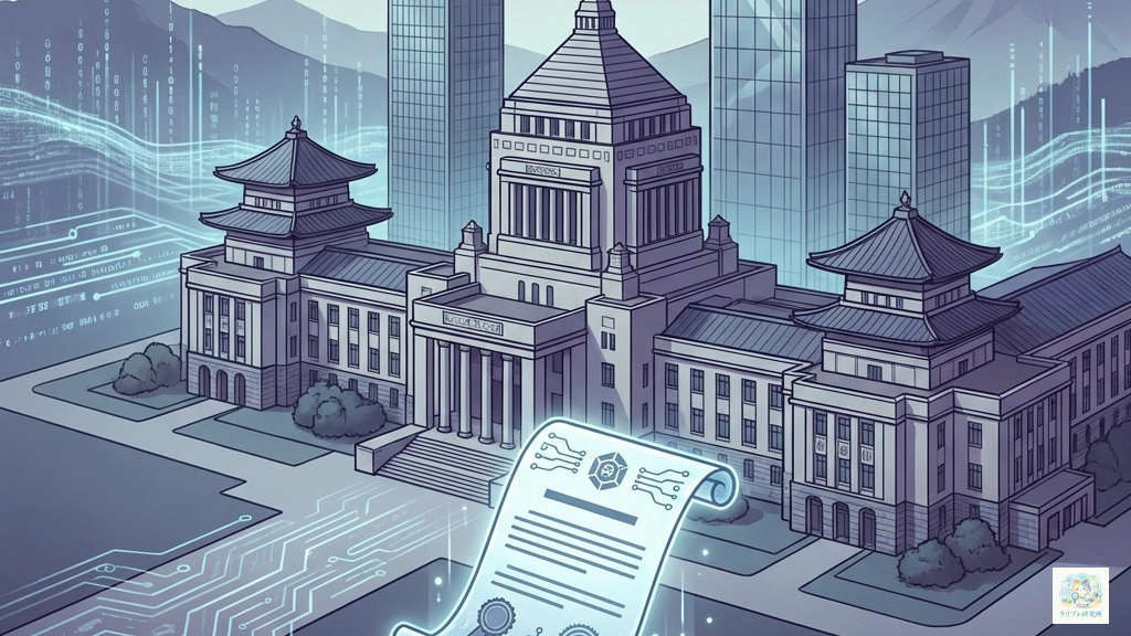 日本におけるNFTの法規制を表すイラスト