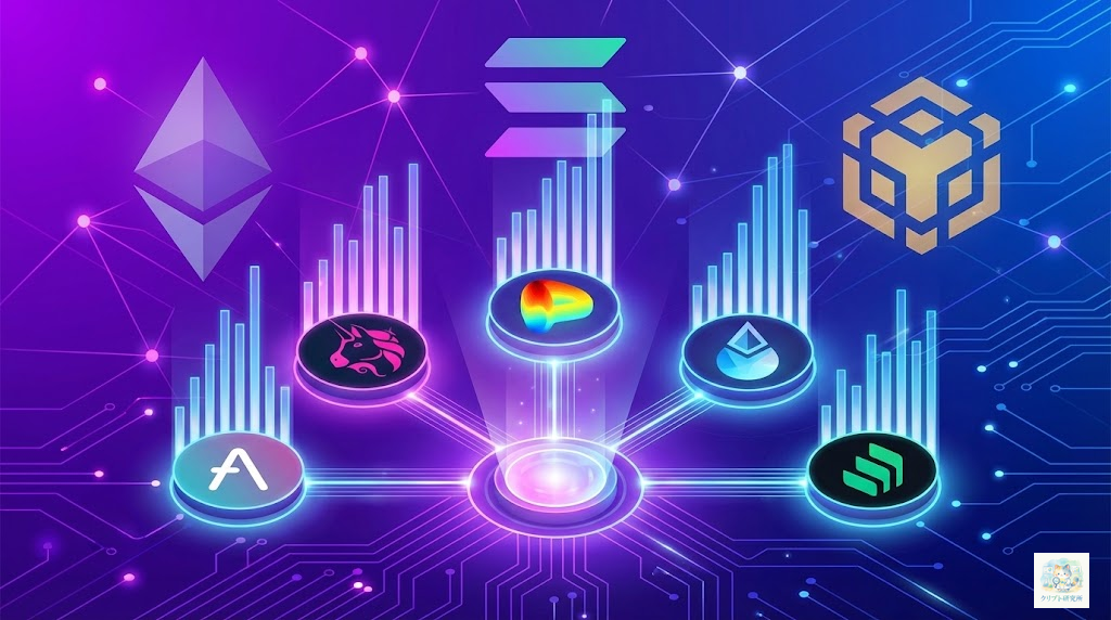 主要DeFiプロトコルのイラスト