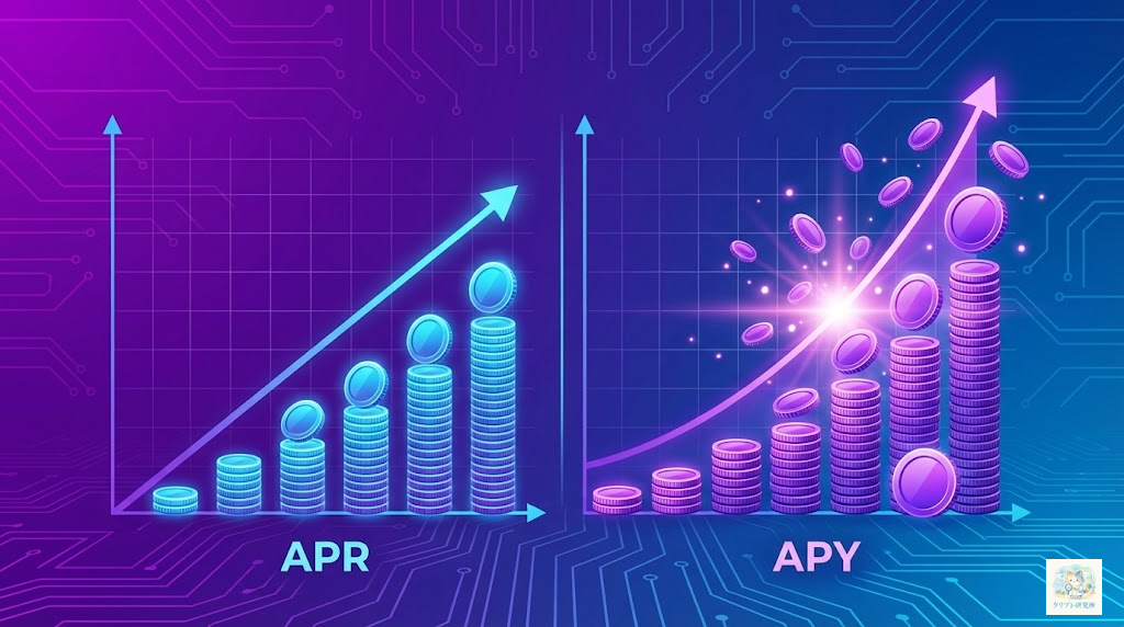 APYとAPRの違いイラスト
