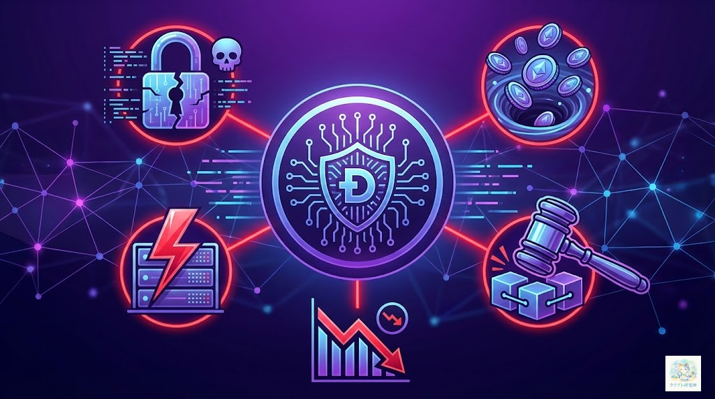 DeFiのリスクイラスト