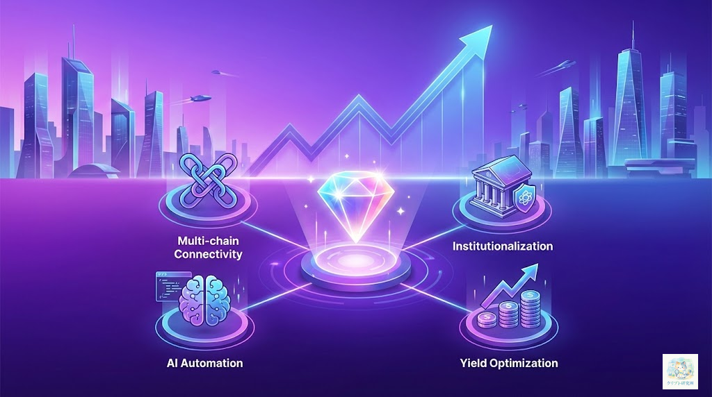 DeFiの将来展望イラスト